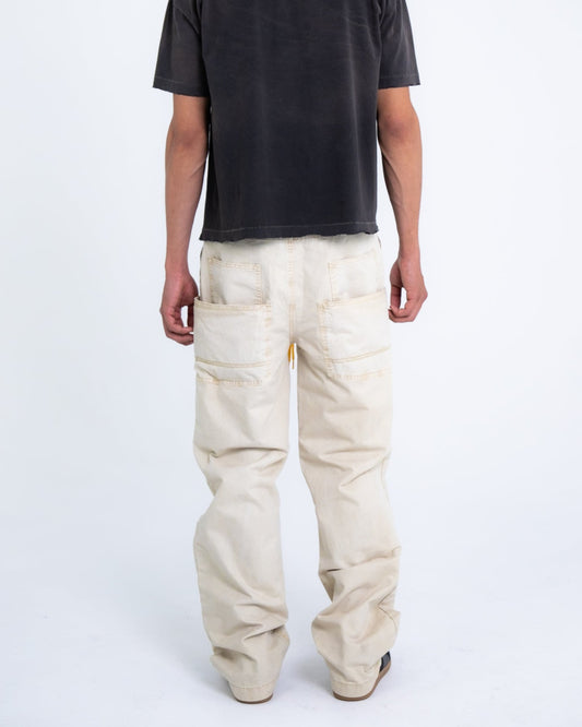 OVERDYED PAINTER PANT BIEGE