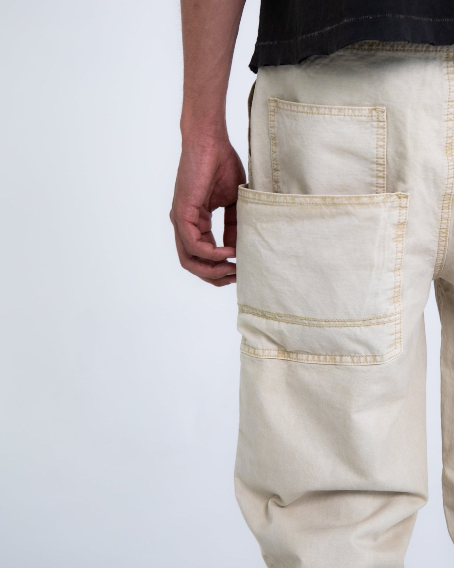 OVERDYED PAINTER PANT BIEGE