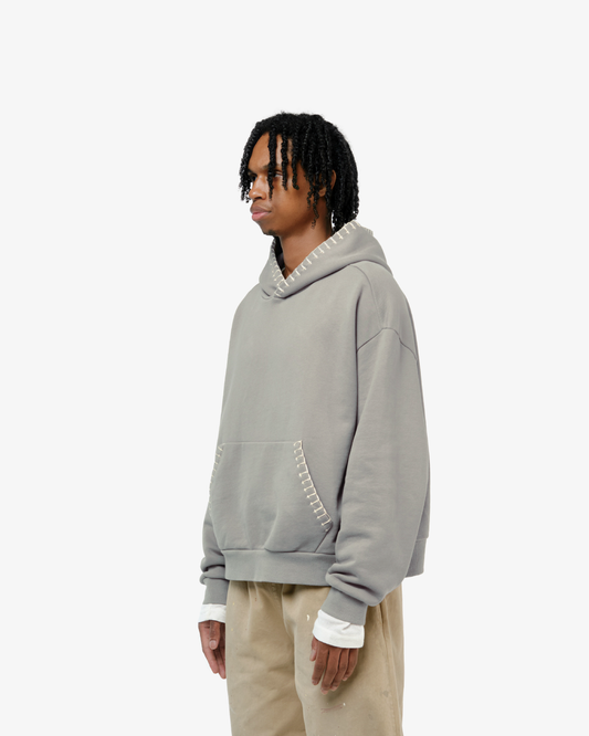 STITCHWORK UNIFORM HOODIE SAGE