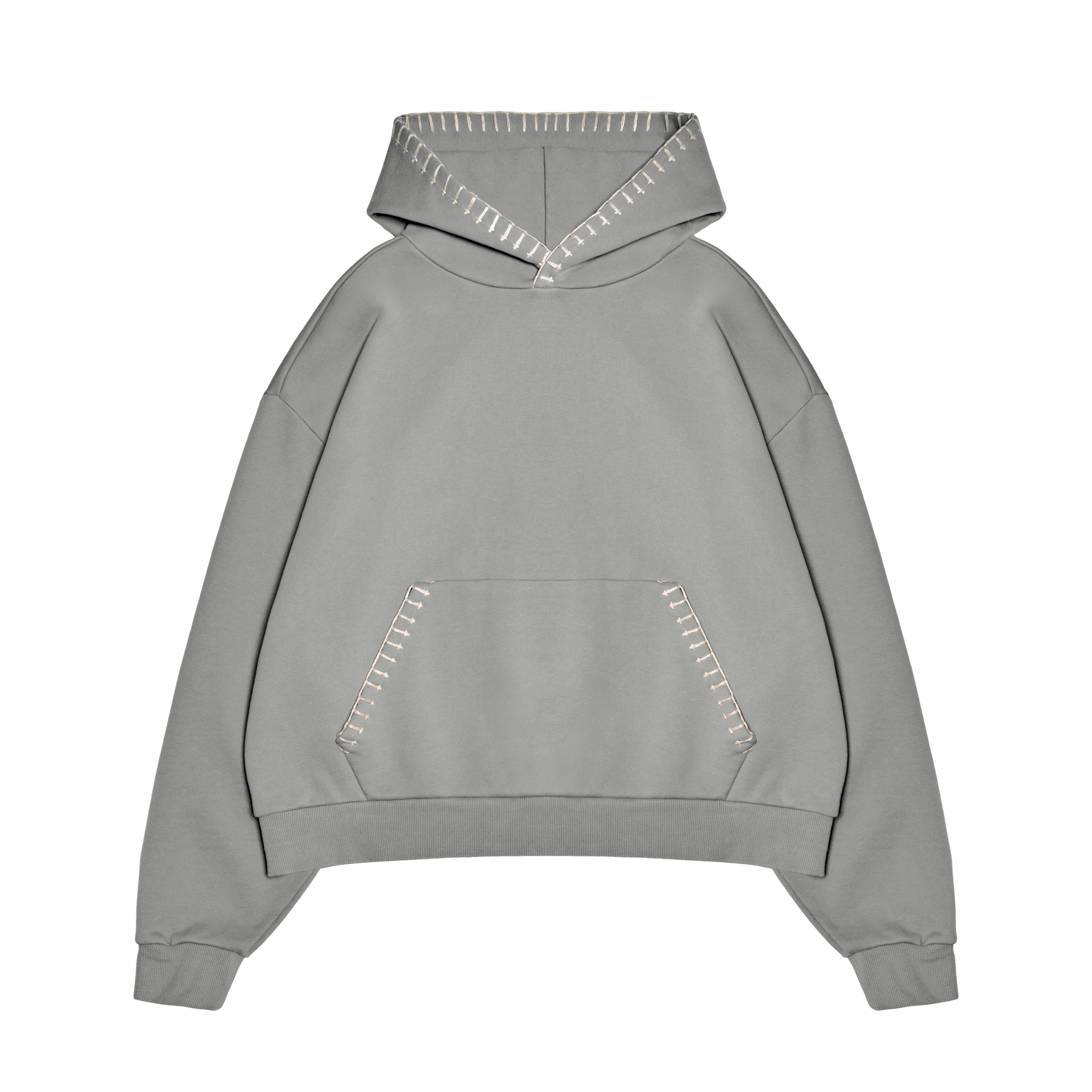 STITCHWORK UNIFORM HOODIE SAGE