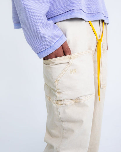 OVERDYED PAINTER PANT BIEGE