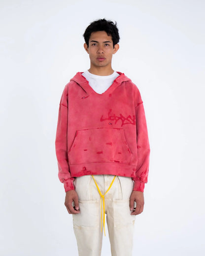 RECYCLED HOODIE BRICK