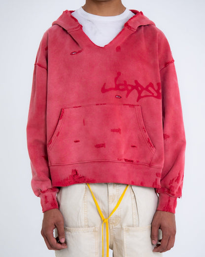 RECYCLED HOODIE BRICK