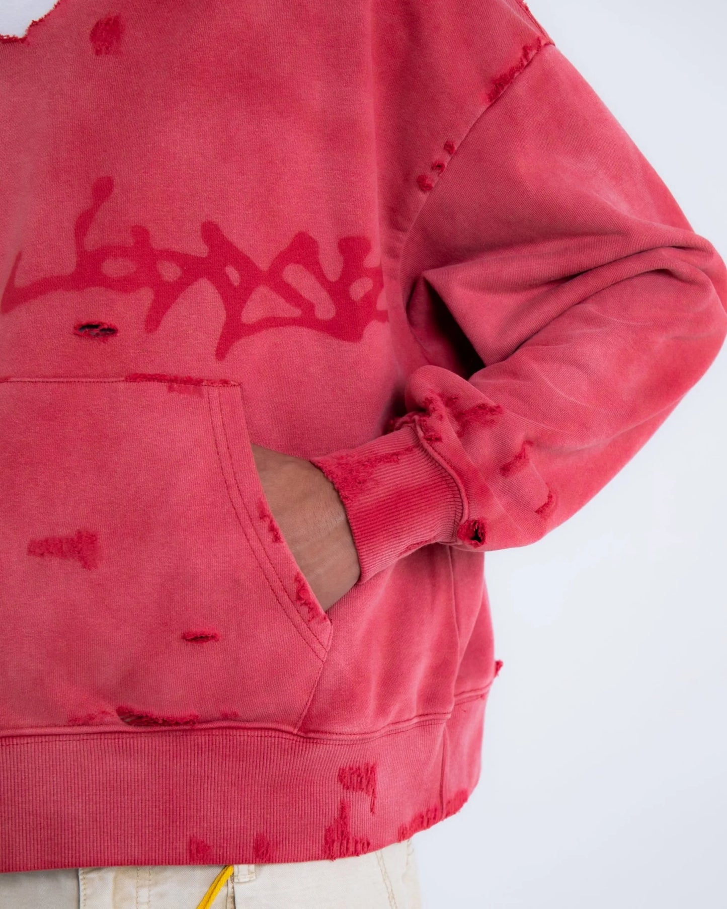 RECYCLED HOODIE BRICK