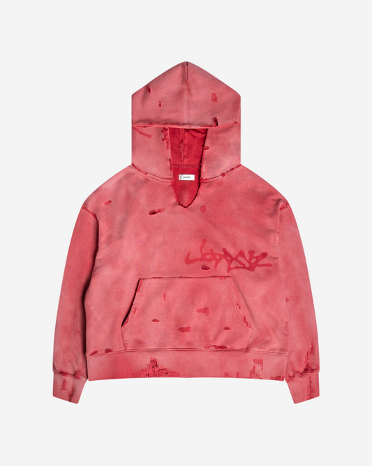 RECYCLED HOODIE BRICK