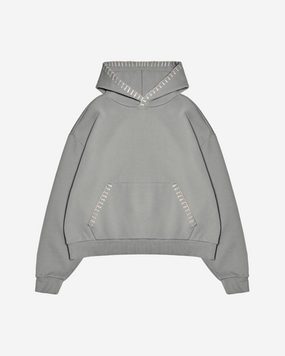 STITCHWORK UNIFORM HOODIE SAGE