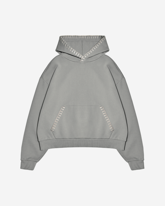 STITCHWORK UNIFORM HOODIE SAGE