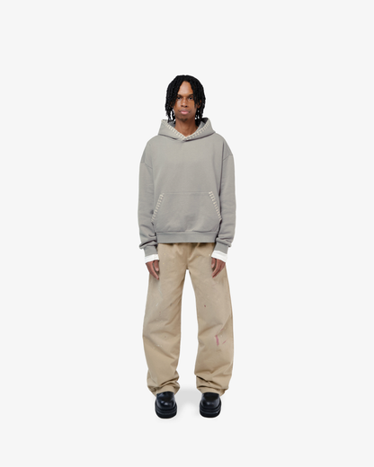 STITCHWORK UNIFORM HOODIE SAGE