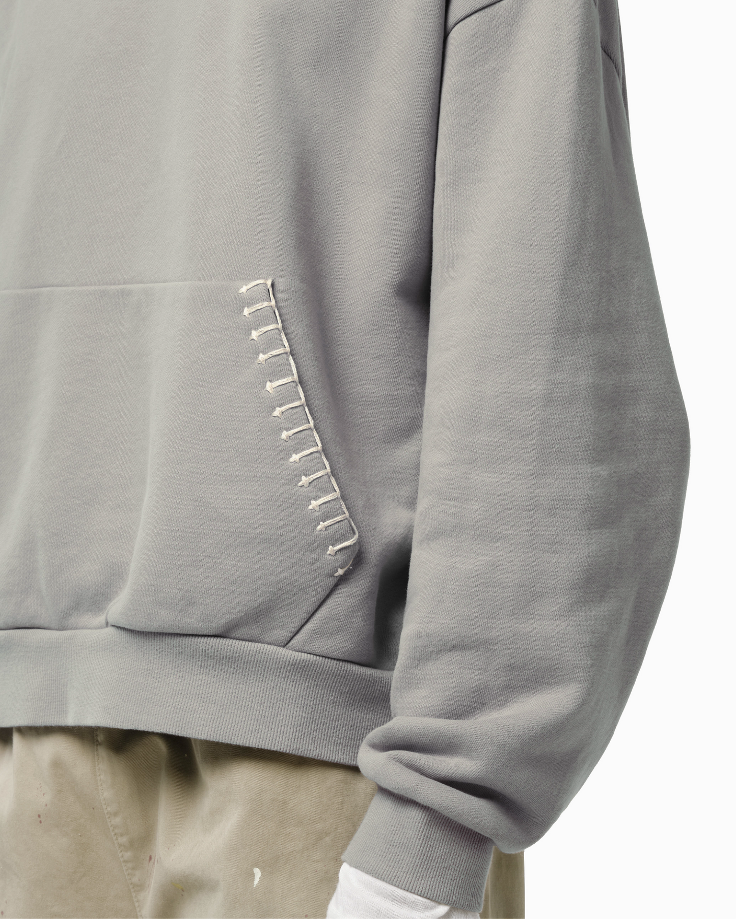 STITCHWORK UNIFORM HOODIE SAGE